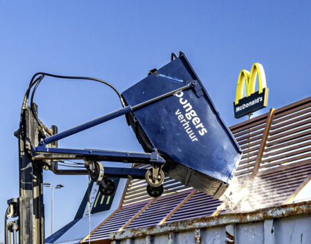 Hydraulische kantelbak voor heftruck
